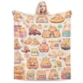thumbnail image 1 of Capybara Gifts Blanket Throw Blanket Lightweight Cozy Plush Blanket for Bedroom Living Rooms Sofa Couch 50x40, 1 of 6