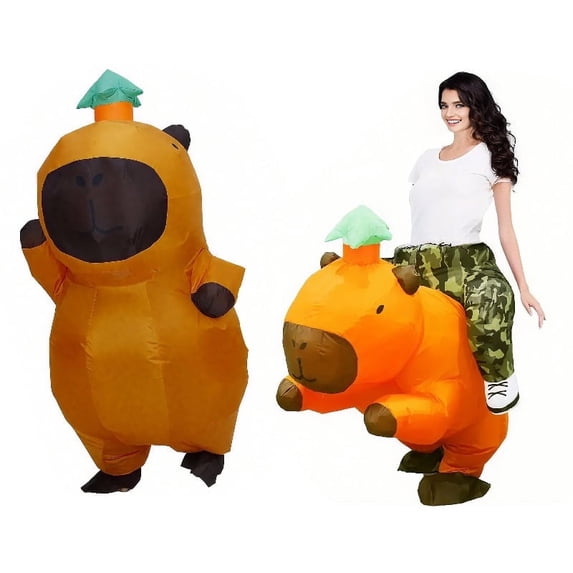 Inflatable Animal Costumes, Halloween Inflatable Outfits, Adult-Size Funny Inflatable Party Decorations (4.9-6.2 Feet)