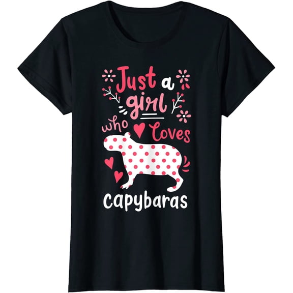 Capybara Just A Girl Who Loves Capybaras T-Shirt Gift