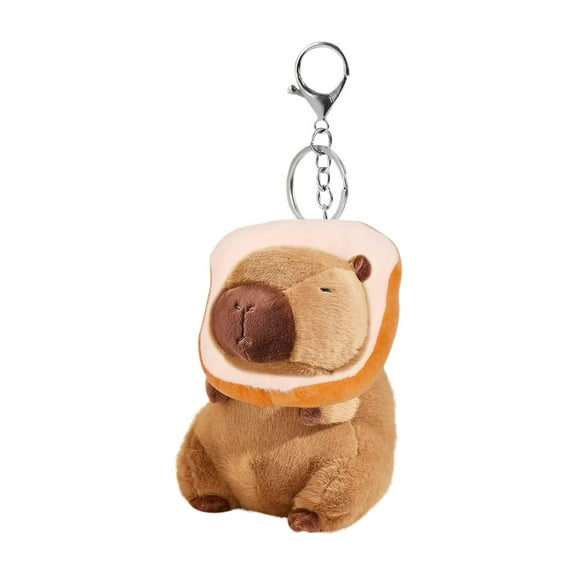 Capybara Keychain Doll Plush Stuffed Toys Soft Throw Pillow Decorations, Kids Birthday Party Preferred Gift for Holidays, Birthdays