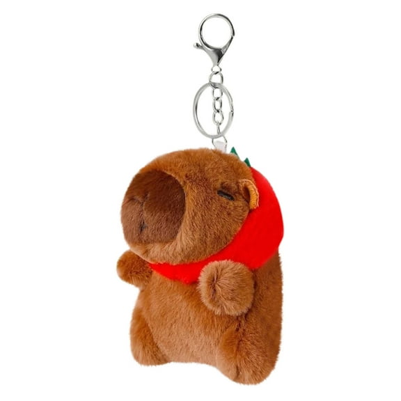 Capybara Keychain Doll Plush Stuffed Toys Soft Throw Pillow Decorations, Kids Birthday Party Preferred Gift for Holidays, Birthdays