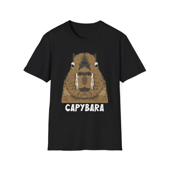 Capybara Lover, Gildan Unisex Softstyle T-Shirt, Animals Graphic Tee, S-3XL