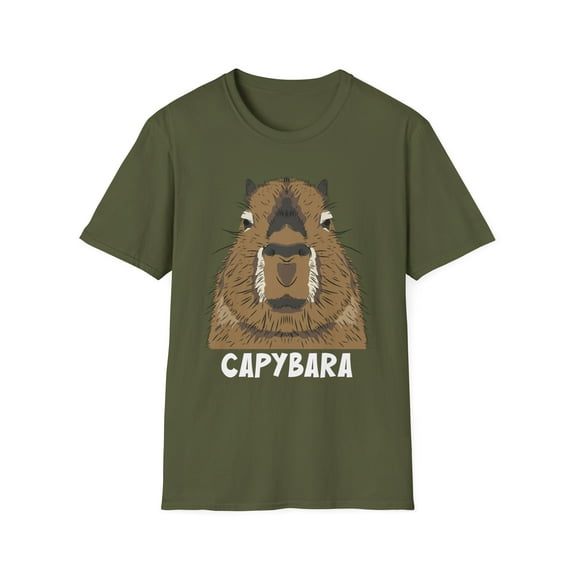 Capybara Lover, Gildan Unisex Softstyle T-Shirt, Animals Graphic Tee, S-3XL