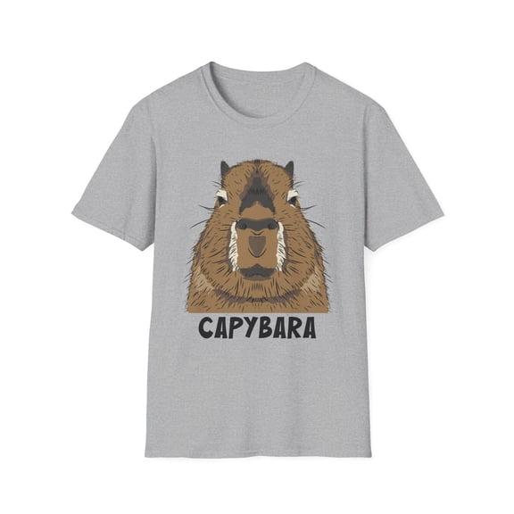 Capybara Lover, Gildan Unisex Softstyle T-Shirt, Animals Graphic Tee, S-3XL