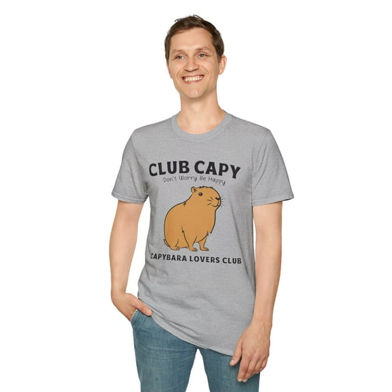 Capybara Lover, Gildan Unisex Softstyle T-Shirt, Graphic Tee, S-3XL
