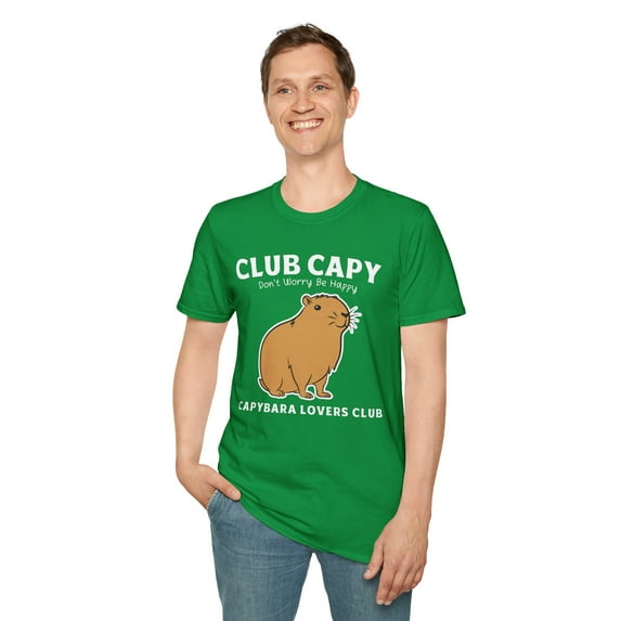 Capybara Lover, Gildan Unisex Softstyle T-Shirt, Graphic Tee, S-3XL