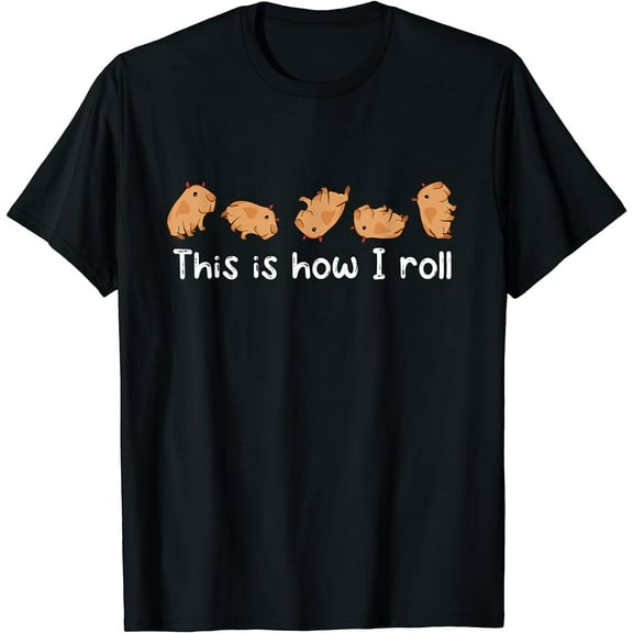 Capybara Lover Kids This Is How I Roll Capybara T-Shirt