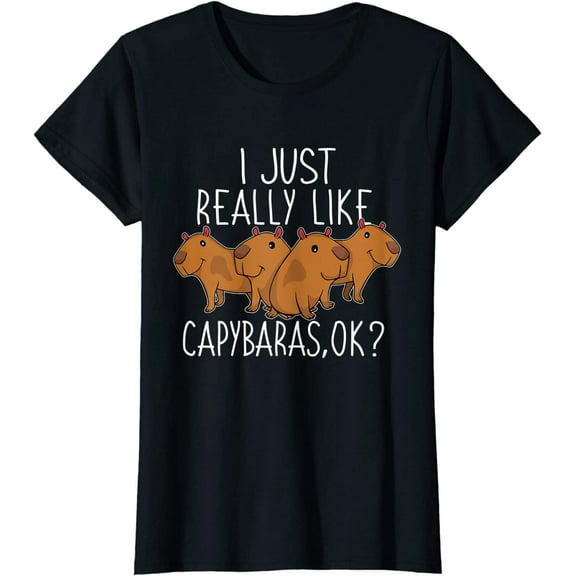 Capybara Lover Women Cute Capybara T-Shirt
