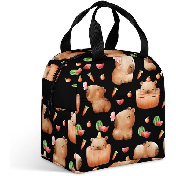 Capybara Lunch Bag Lunch Box for Women Insulated Tote Bag Cute Lunch Bags Reusable Capybaras Lunch Box for Picnic,Gifts