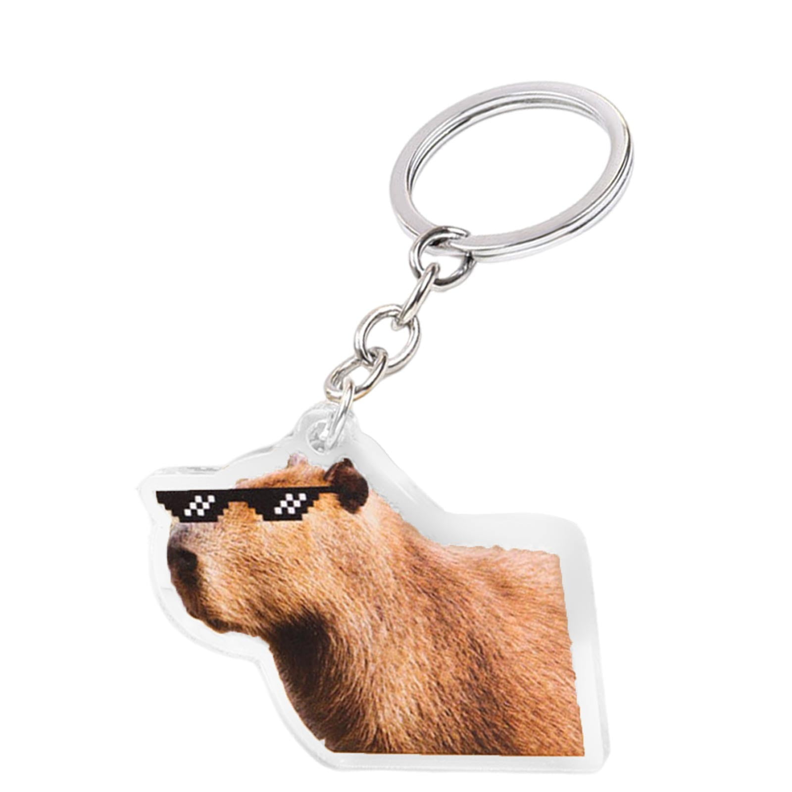 Capybara New Water Dolphin Keychain Cute Cartoon Car Key Ring Animal