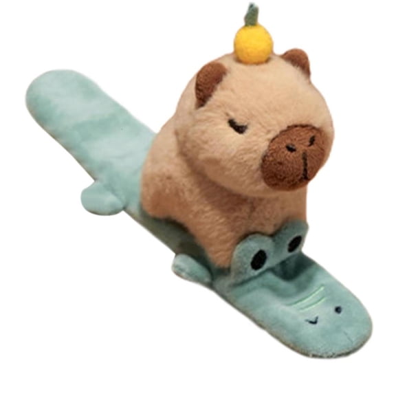 Capybara Orange Plush Animal Toy Wristband for Party Gift Fashion Jewelry