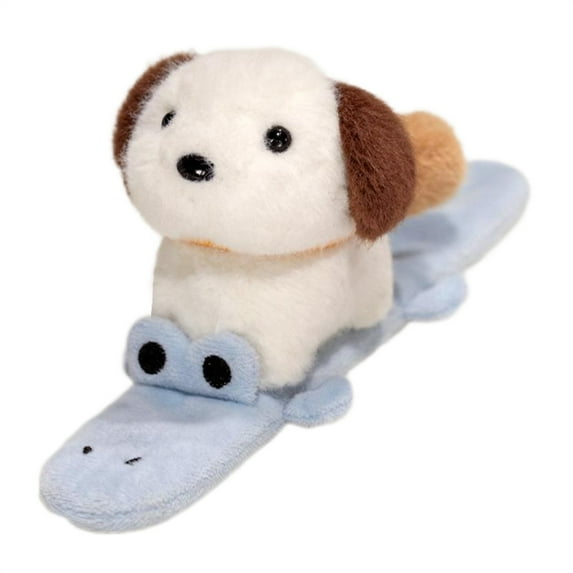 Capybara Plush Doll Animal Slap Snap Wrap Wristband Bracelet Dog Cat Plush Hand Ring Wristband Kids Toys Creative Funny Gift