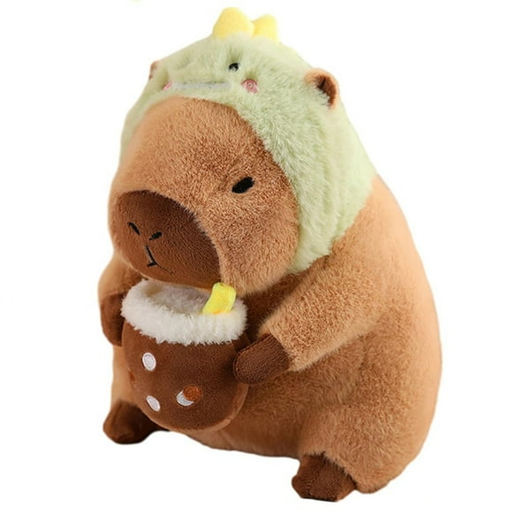Capybara Plush Toy Pillow, Cute Capybara Stuffed Animal, Soft Capybara Plushie Toy Doll Pillow,Stuffed Capybara Toy,B,1 * Decorations,As Shown