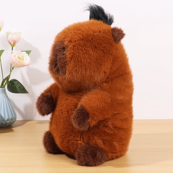 Capybara Plush Toy Soft Comfortable Capybara Doll Realistic Cute Capybara Stuffed Toy Washable Short Plush Capybara Toy 25cm/38cm Capybara Decoration Stuffed Capybara Gifts for Kids Adults
