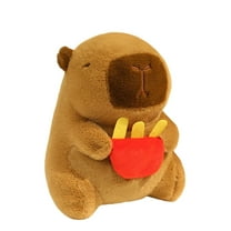 Capybara Plush Toys for Birthday Party Gifts Halloween Doll with Toast，Cute Capybara Doll Christmas Gifts