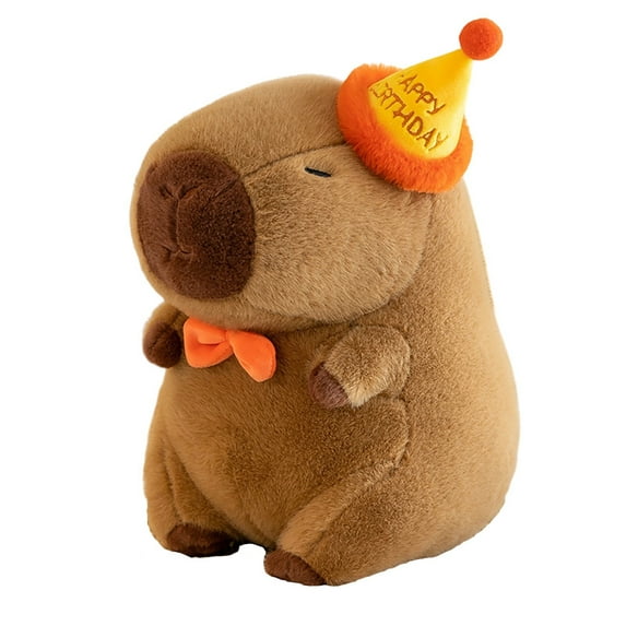 Capybara Plush Toys for Birthday Party Gifts Halloween Doll with Toast,Cute Capybara Doll Christmas Gifts
