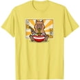 thumbnail image 1 of Capybara Ramen Japanese Lover Unisex T-Shirt for Men Women Kids Toddler,Cornsilk Color,Size 5XL, 1 of 5