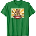 thumbnail image 1 of Capybara Ramen Japanese Lover Unisex T-Shirt for Men Women Kids Toddler,Irish Green Color,Size YL, 1 of 5