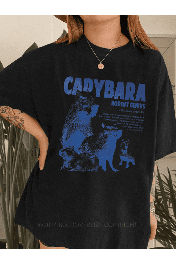 Capybara Rodent Genius Tee