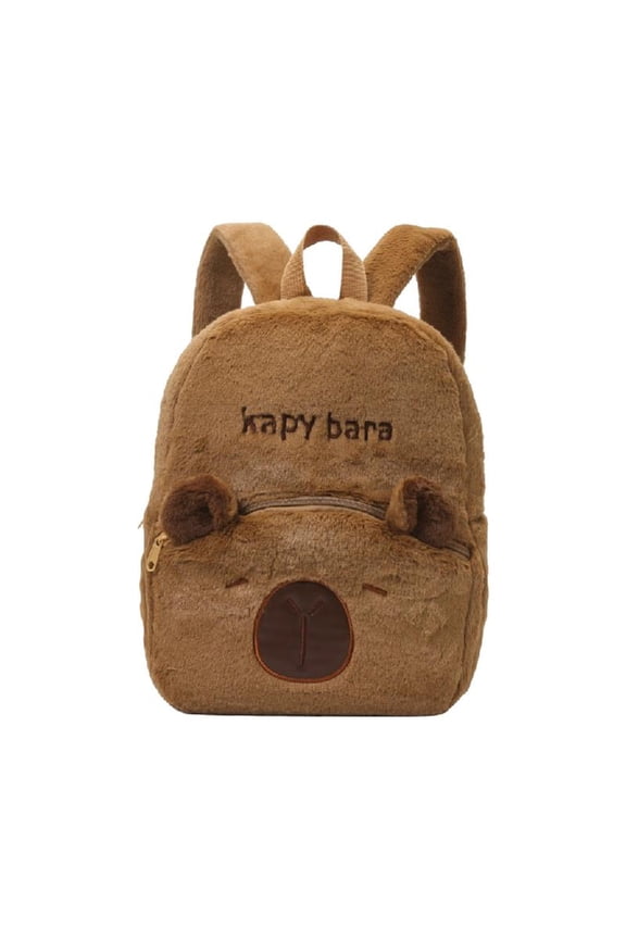 Capybara School Bag Spacious Plush Backpack For And Cartoon Lover Spacious And Comfortable Shoulder Bag