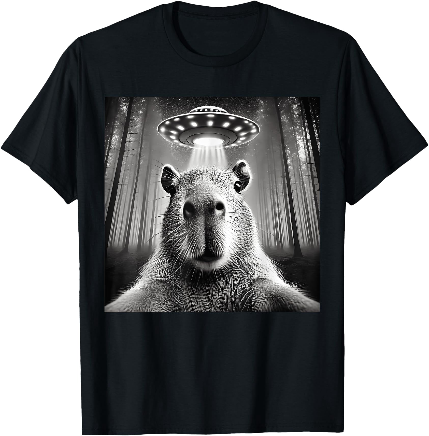 Capybara Selfie Ufos Alien T-Shirt - Walmart.com