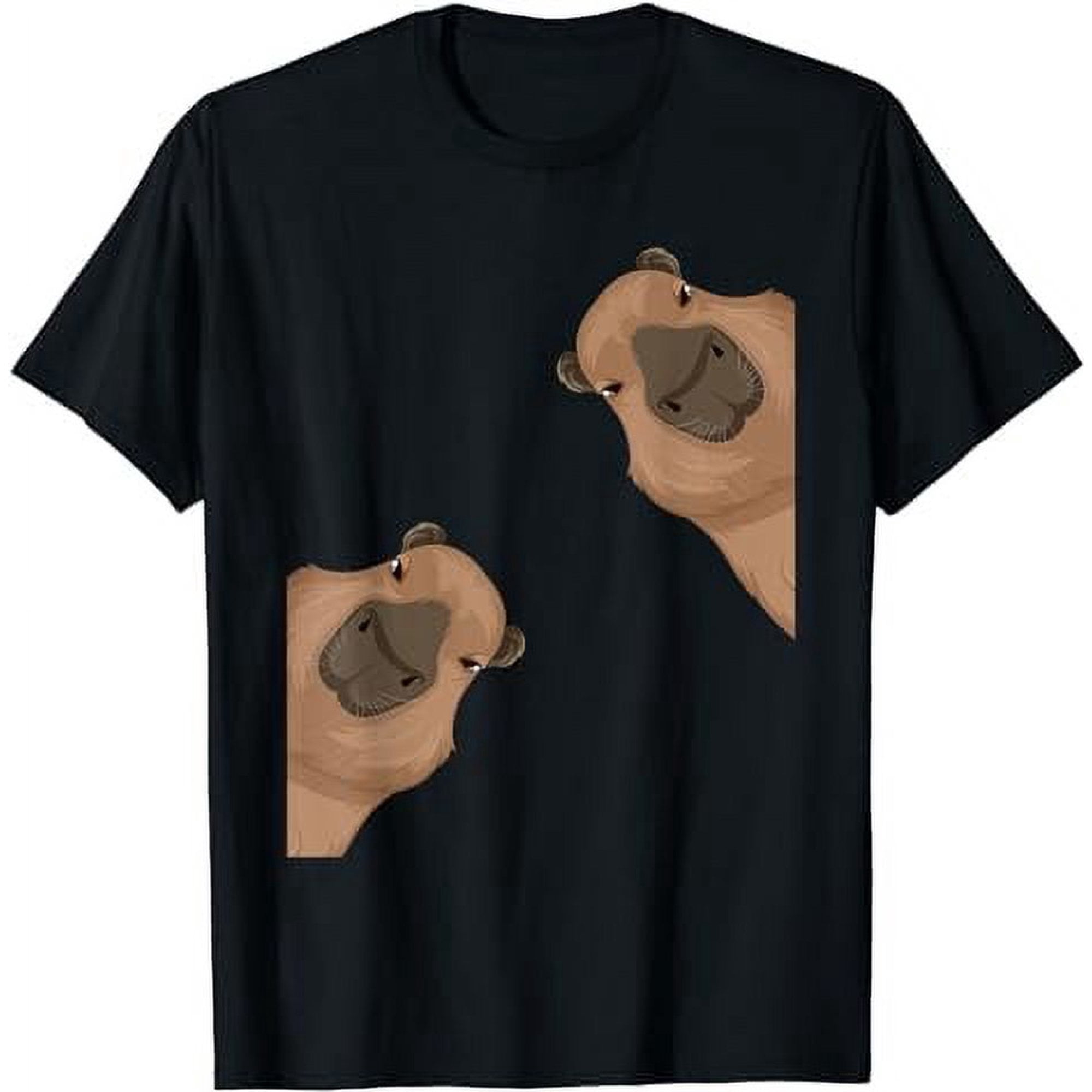 capybara-shirt-animal-lover-funny-capybara-costume-t-shirt-walmart
