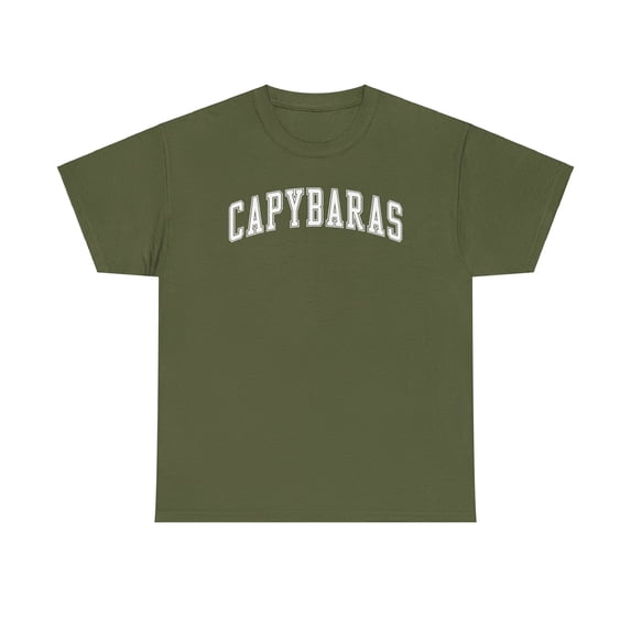 Capybara Shirt Gifts Tshirt Crew Neck Short Sleeve