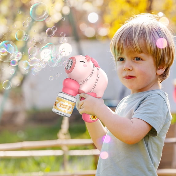 Capybara Six Hole Automatic Bubble Machine,Cute Turtle Combo Kids Toy,Battery Operated Outdoor Play Toy,Long Lasting Bubble Solution Toy,Toddler Age 3-5 Party Favors Birthday Gift Toy