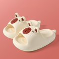 thumbnail image 1 of Capybara Slippers for Kids Animal Slide Sandals (White 9-9.5 Years), 1 of 7
