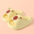 thumbnail image 1 of Capybara Slippers for Kids Animal Slide Sandals (Yellow 5.5-6 Years), 1 of 5