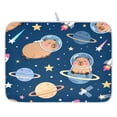 thumbnail image 1 of Capybara Space Pattern Drying Dish Mat Quick Drying Absorbent Soft Durable for Kitchen 18" x 24", 1 of 10