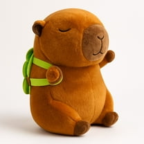 Capybara Stuffed Animal with Turtle Backpack - Capybara Plush Toy 23cm (9 inch)