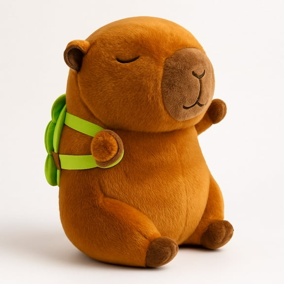 Capybara Stuffed Animal with Turtle Backpack - Capybara Plush Toy 23cm (9 inch)