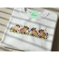 thumbnail image 1 of Capybara Summer Flower Embroidered Shirt, Cute Cottagecore Animal Tee, Aesthetic Chill Wildlife T-shirt, Nature Lover Gift for Her, 1 of 4