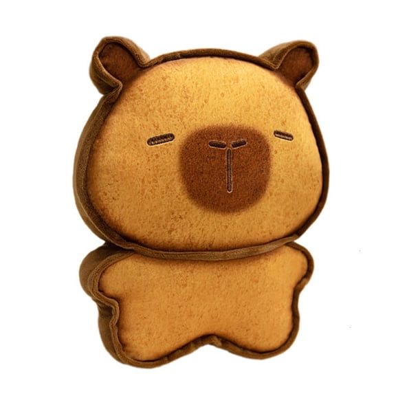Capybara Throw Pillow Soft Stuffed Bread Cushions for Sofa Bed Chair Pillow