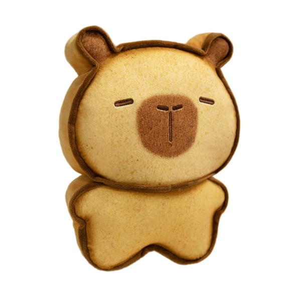Capybara Throw Pillow Soft Stuffed Food Toasteds Doll Cushions for Sofa Bed Chair