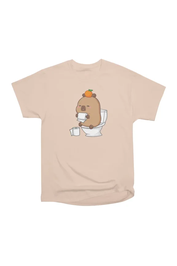 Capybara Toilet T-Shirt Tee Gift For Him Merch For Her Apparel For Friend