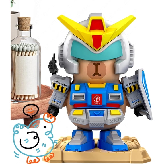 Capybara Toy - Magnetic Building Toys, Portable Movable Eye Catching Parts, Buildable Robot Animal Toy, Magnetic Capybara Construction Set for Travel Car Indoor Outdoor Home Birthday
