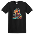 thumbnail image 1 of Capybara Video Games Cute Animal Clean Lifestyle Retro Graphic T-Shirt, 1 of 6