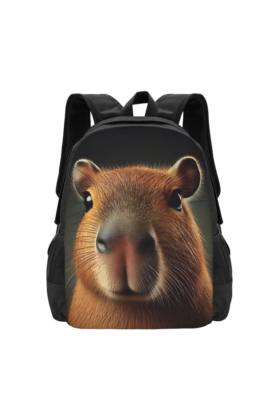 Capybara backpack bookbag 16.5 inch 3D print backpacks for women men College backpack Work Camping Travel