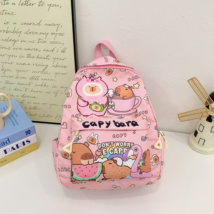 Capybara cartoon backpack men and women backpack - Walmart.com