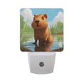 thumbnail image 1 of Capybara in Water LED Night Light with Smart Sensor Plug Into Wall Dusk to Dawn 2 packs, 1 of 7