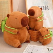 Capybara with Turtle Backpack Plush Toy