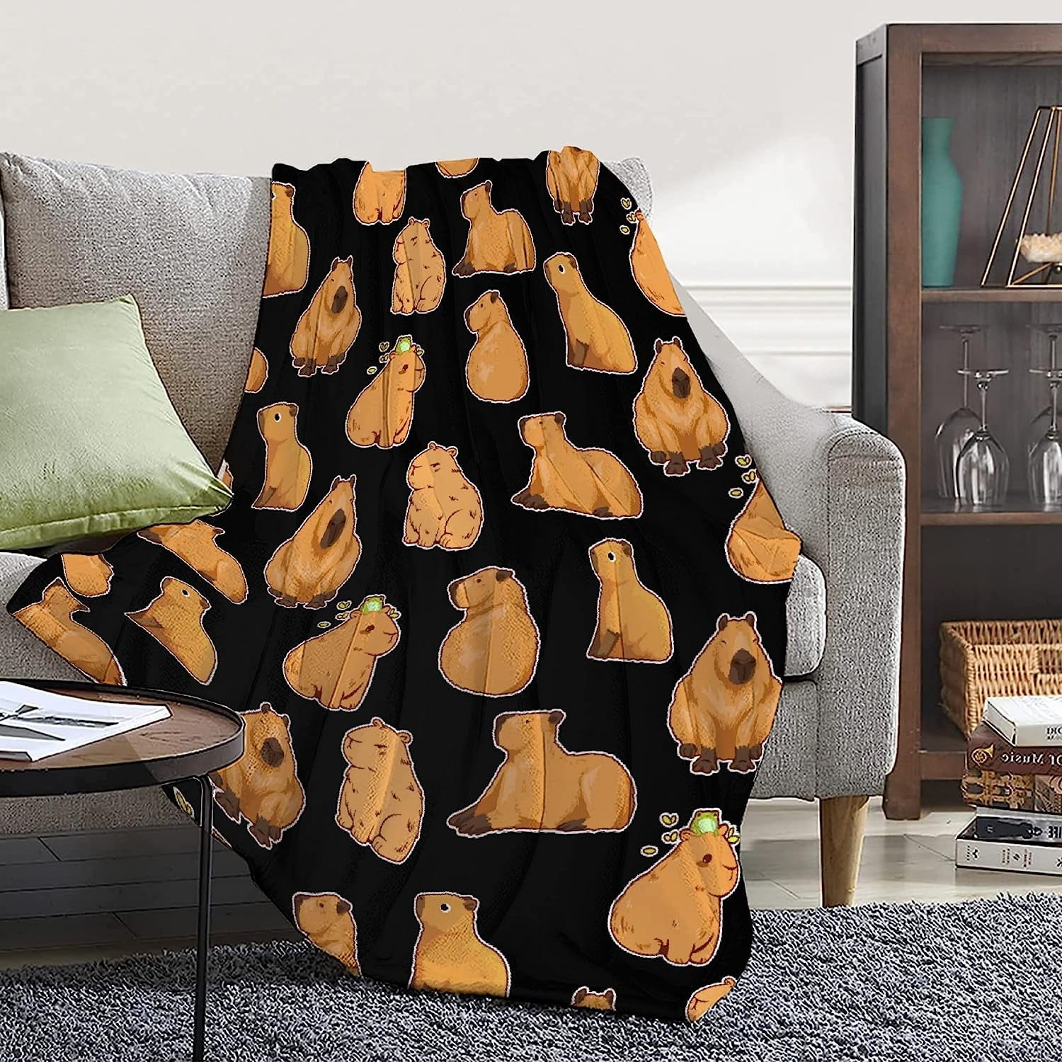 Capybaras Blanket Gift for Girls Boys Kids Animals Lovers60x80 Inches