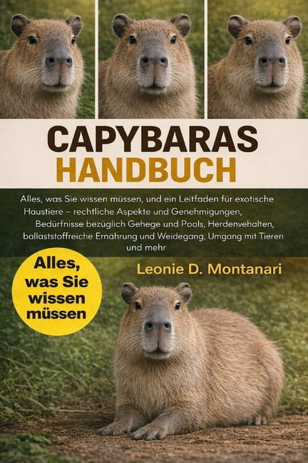 Capybaras Handbuch: Alles, was Sie wissen mÃ¼ssen, und ein Leitfaden fÃ¼r exotische Haustiere - rechtliche Aspekte und Gen, (Paperback)