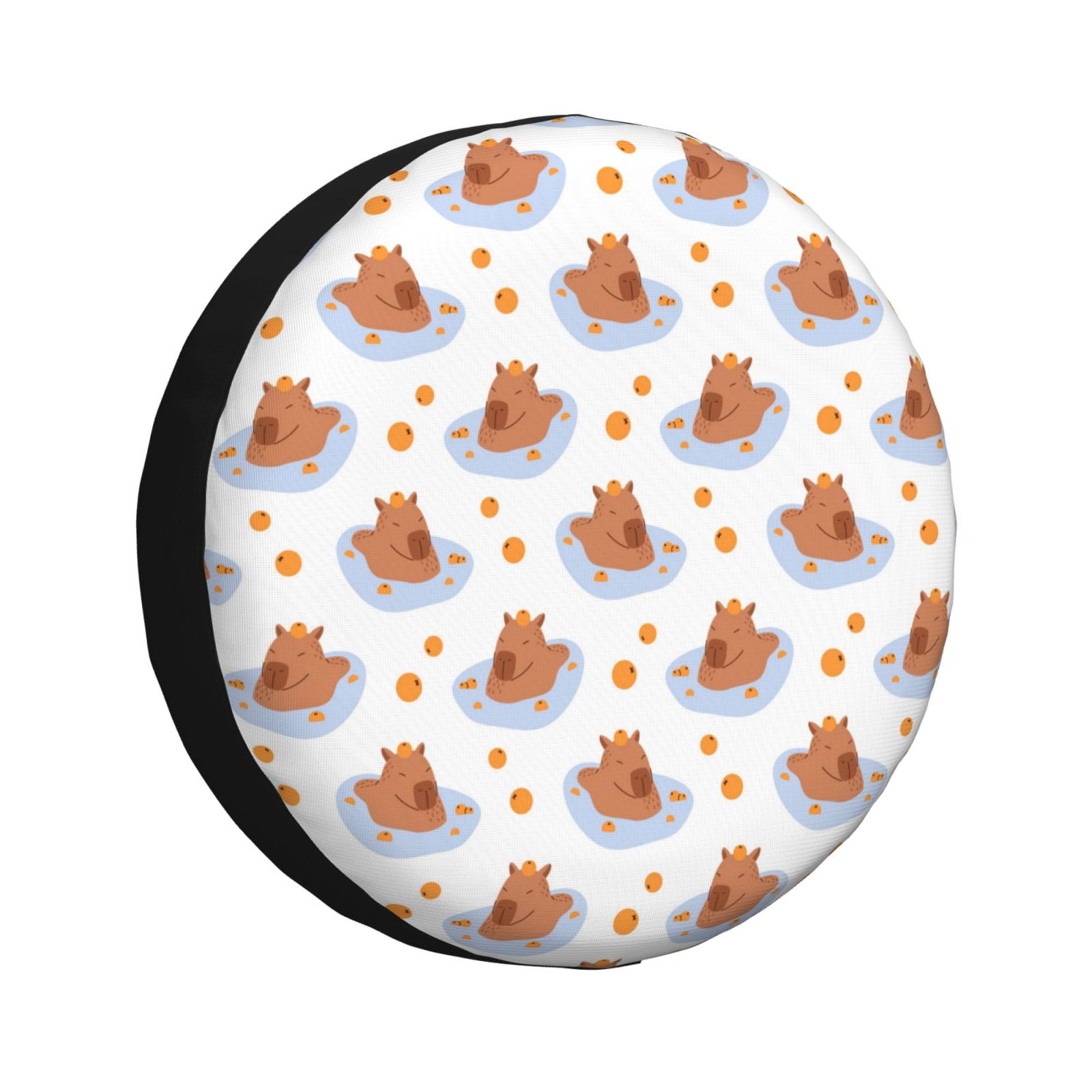 Capybaras Tangerine Spare Tire Cover for Trailer Camper RV Truck SUV 16 ...