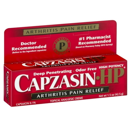 Capzasin Arthritis Pain Relief High Potency Topical Analgesic Creme, 1.5 oz (1 Pack)