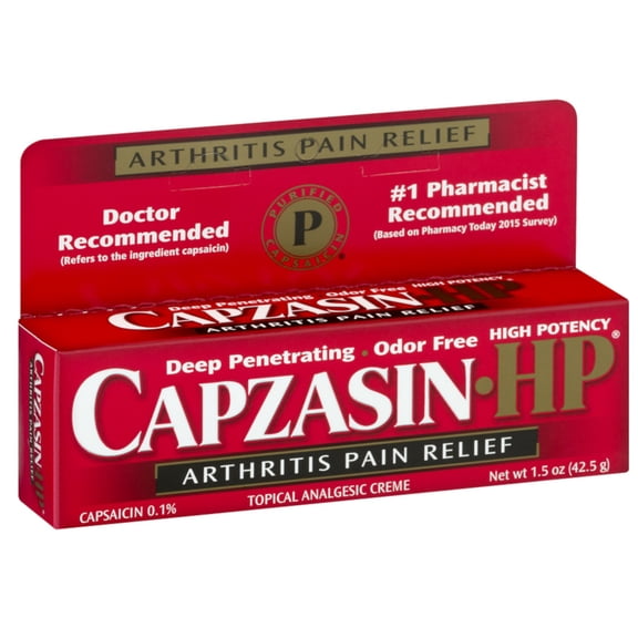 Capzasin Arthritis Pain Relief High Potency Topical Analgesic Creme, 1.5 oz (1 Pack)