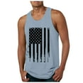 thumbnail image 1 of Caqnni 1776 4th of July Tank Top Shirts Sleeveless American Flag Patriotic (Light Blue,3XL), 1 of 5