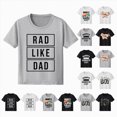 thumbnail image 1 of Caqnni 3-4 Years Boys Girls T Shirt Oversized Boys Girls Short Sleeved T Shirt Fathers Day Casual And Versatile Top,A66-L, 1 of 4